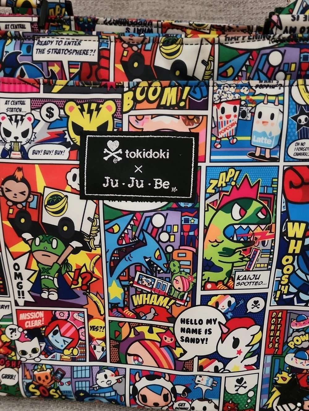 tokidoki x Ju-Ju-Be Comic Print Large Tote Diaper Bag Multicolor - Picture 3 of 15
